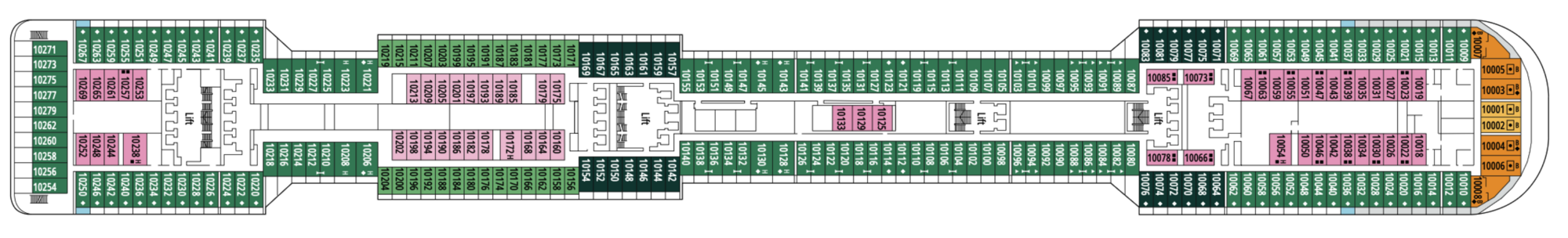 Deck 10 - Giunone plan